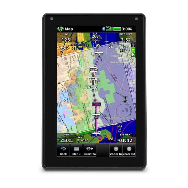 Garmin portable aviation display style product